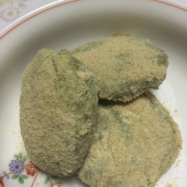 抹茶の豆腐おからクッキーきな粉風味